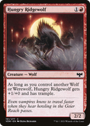 Hungry Ridgewolf (VOW-161)  Foil - Innistrad: Crimson Vow