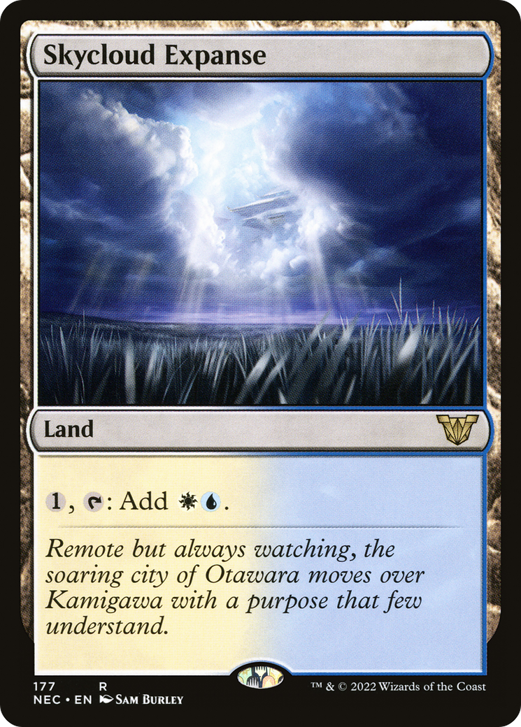 Skycloud Expanse (NEC-177)  - Neon Dynasty Commander