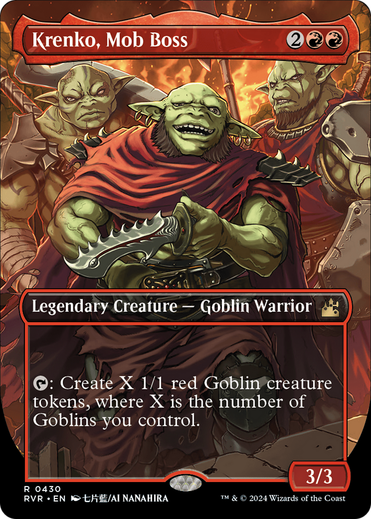 Krenko, Mob Boss (Anime Borderless) (RVR-430)  Foil - Ravnica Remastered