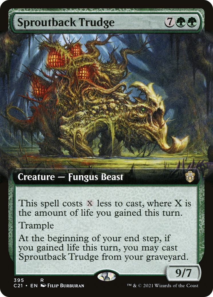 Sproutback Trudge (Extended Art) (C21-395)  - Commander 2021: (Extended Art)