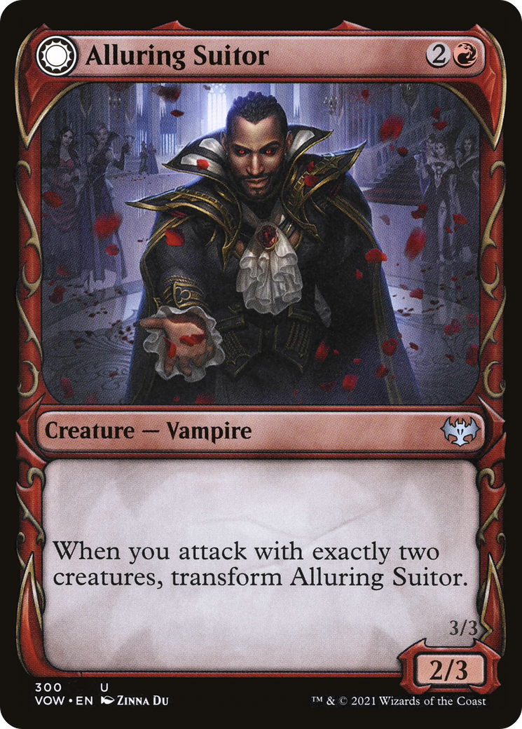 Alluring Suitor (Showcase) (VOW-300)  - Innistrad: Crimson Vow: (Showcase, Double Faced Transform)