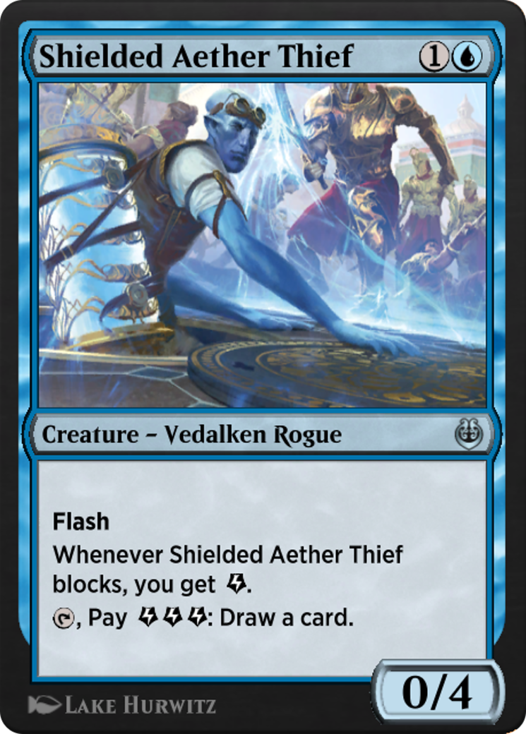 Shielded Aether Thief (KLR-064)  - Kaladesh Remastered