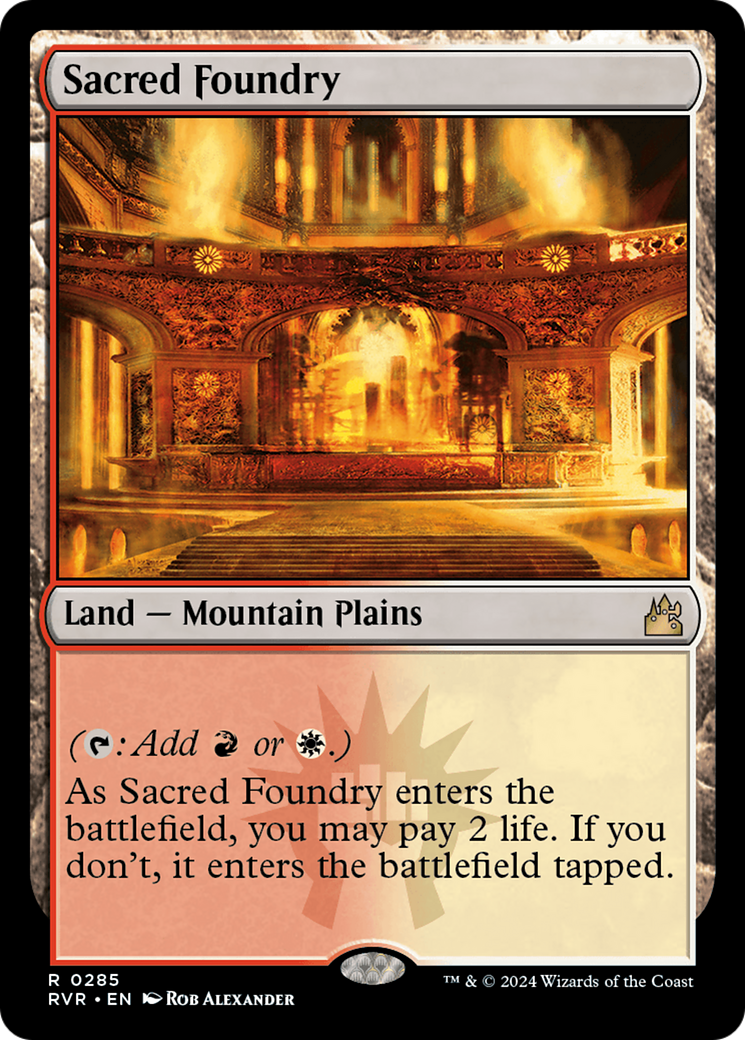 Sacred Foundry (RVR-285)  - Ravnica Remastered
