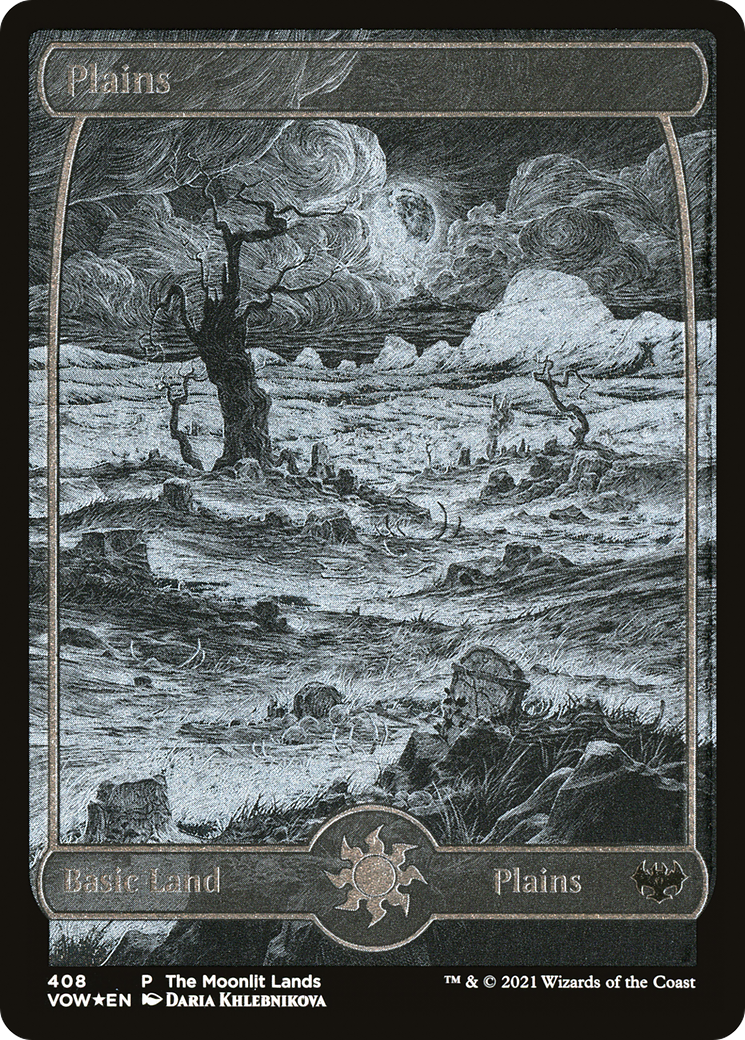 Plains (VOW-408)  Etched Foil - Innistrad: Crimson Vow