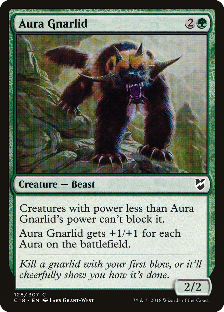 Aura Gnarlid (C18-128)  - Commander 2018