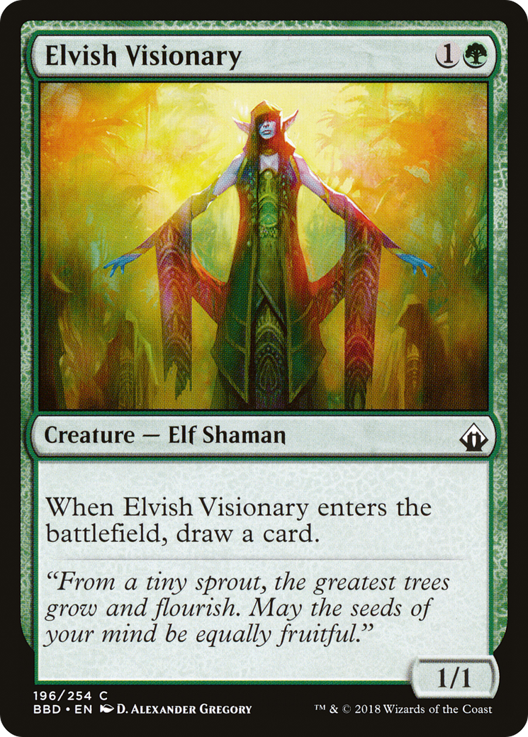 Elvish Visionary (BBD-196)  - Battlebond