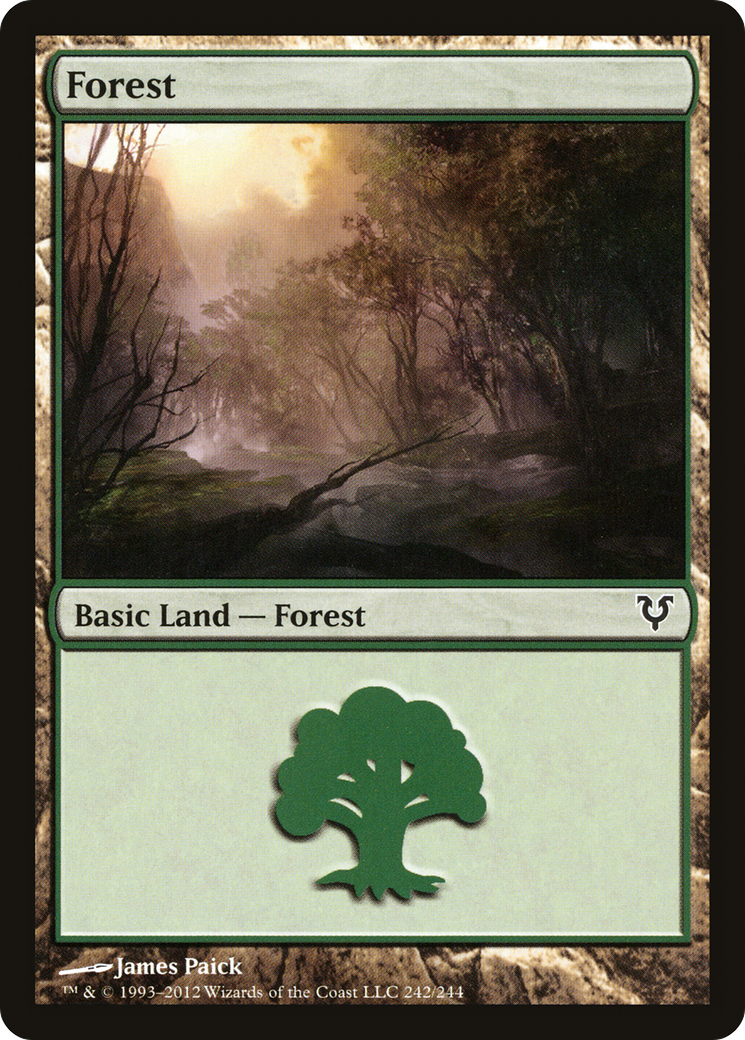 Forest (242) (AVR-242) - Avacyn Restored Foil