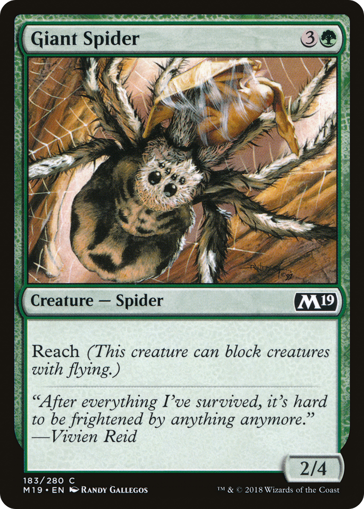Giant Spider (M19-183)  Foil - Core Set 2019