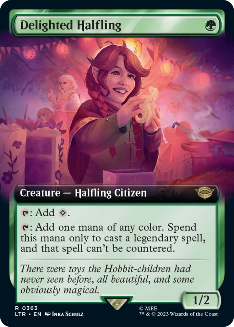 Delighted Halfling (Extended Art) (LTR-363)  - The Lord of the Rings: Tales of Middle-earth: (Extended Art)