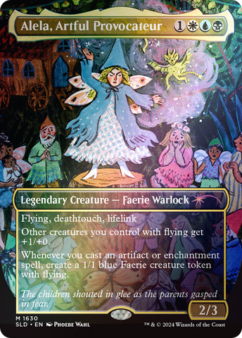 Alela, Artful Provocateur (1630) (Rainbow Foil) (SLD-1630)  Foil - Secret Lair Drop (Borderless)
