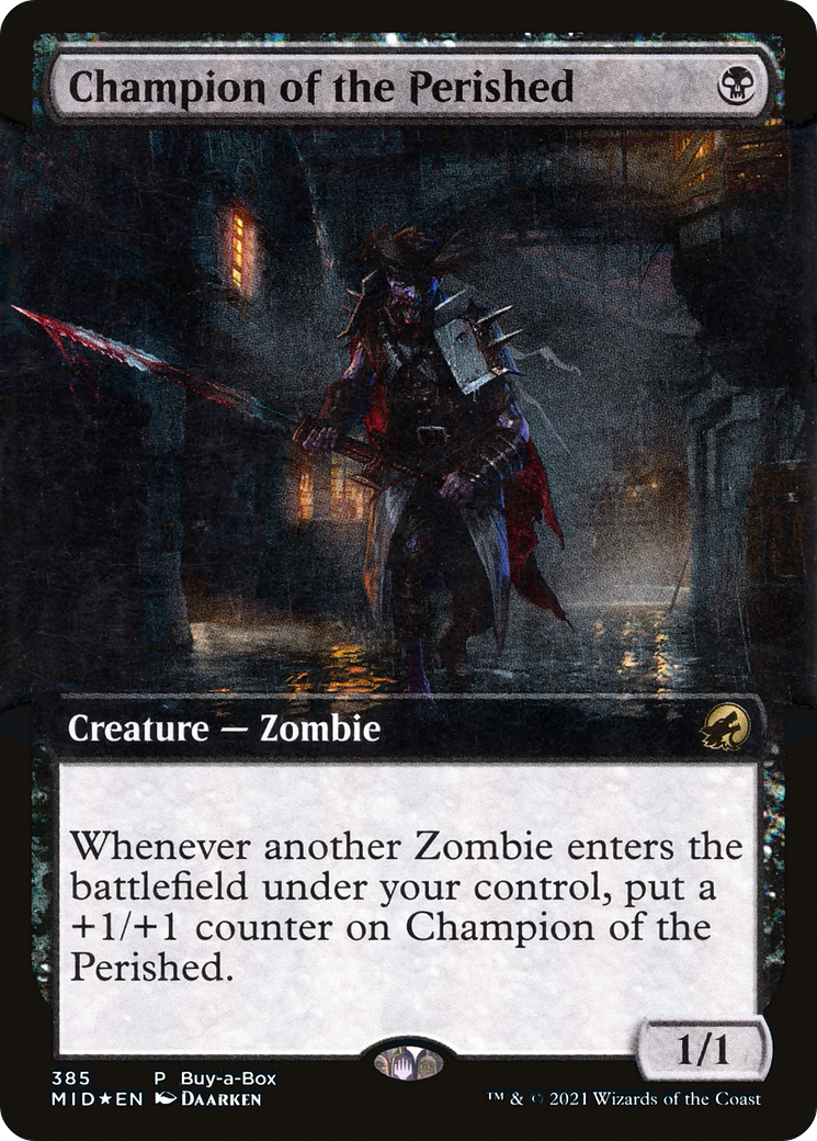 Champion of the Perished (BABP-385)  Foil - Innistrad: Midnight Hunt: (Extended Art)