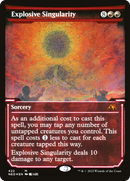 Explosive Singularity (NEO-422)  Etched Foil - Kamigawa: Neon Dynasty: (Showcase)