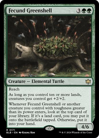 Fecund Greenshell (BLB-171)  Foil - Bloomburrow