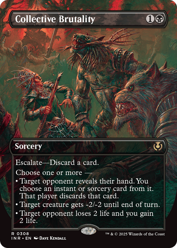 Collective Brutality (Borderless) (INR-308)  Foil - Innistrad Remastered