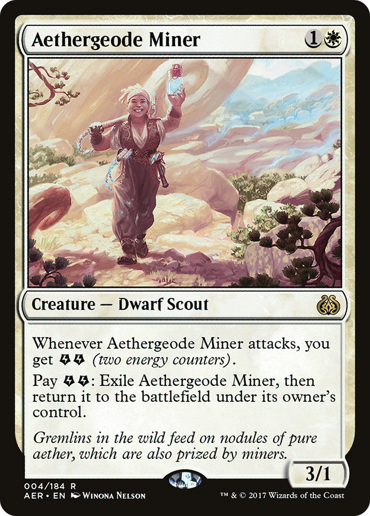 Aethergeode Miner (AER-004)  Foil - Aether Revolt