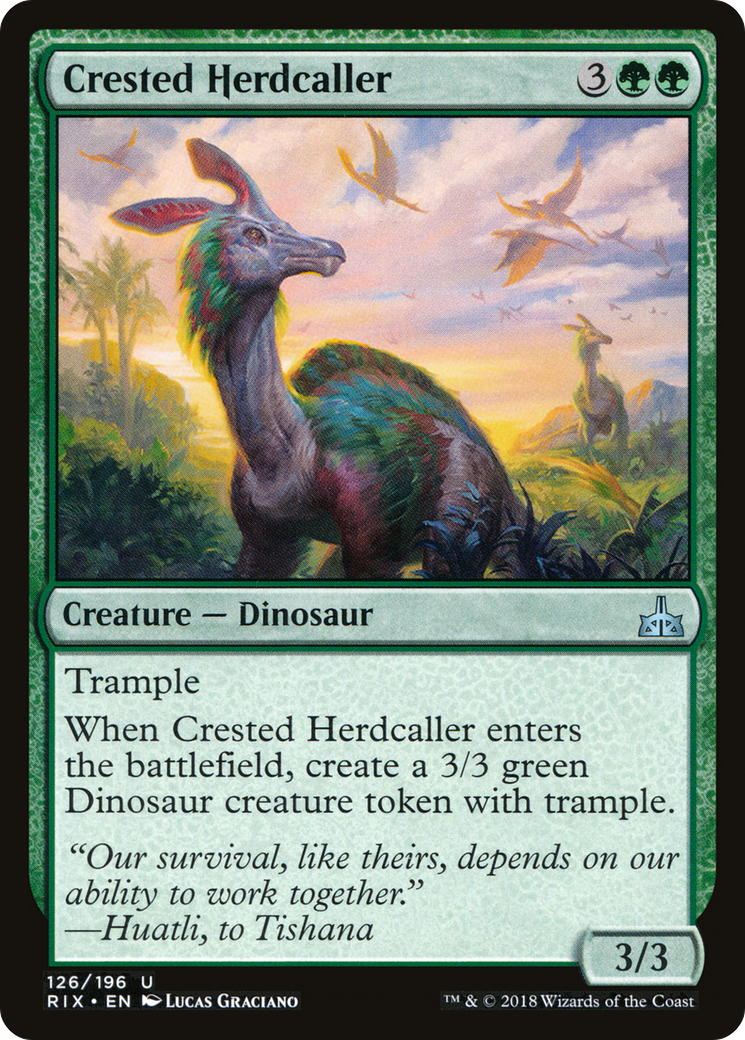 Crested Herdcaller (RIX-126)  Foil - Rivals of Ixalan