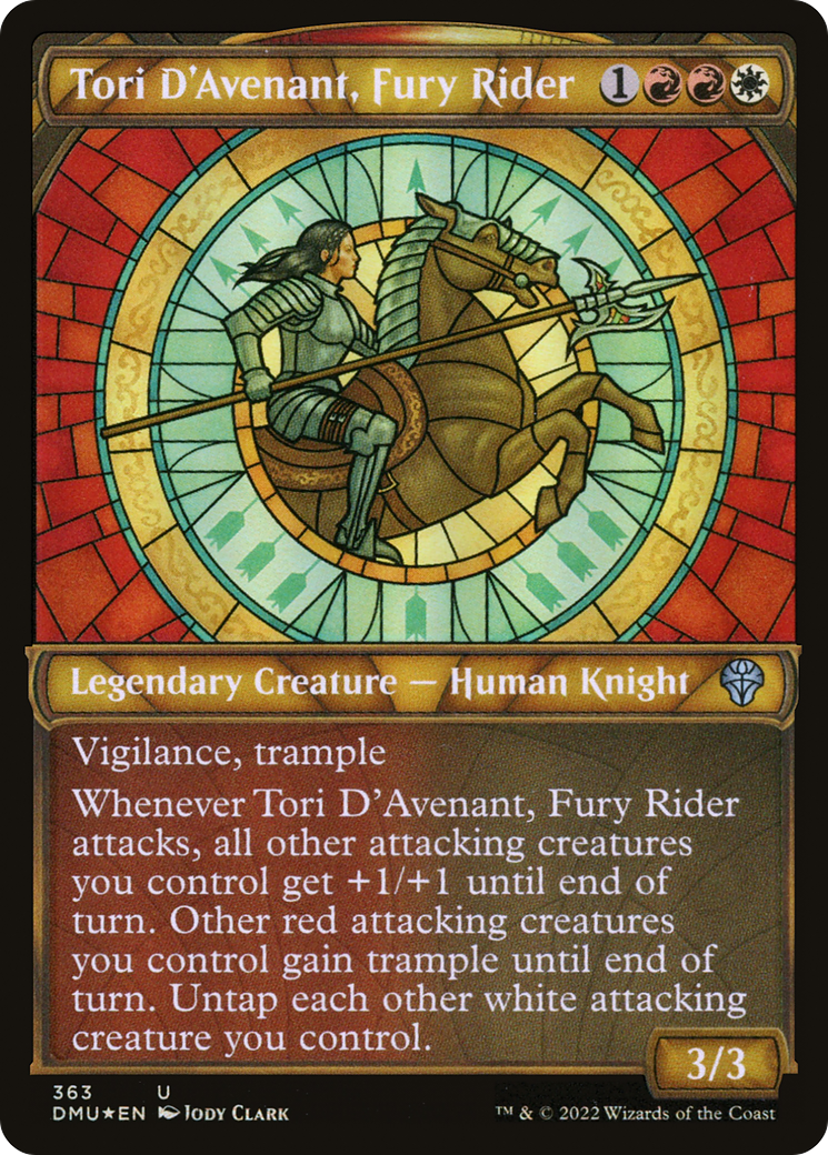 Tori D'Avenant, Fury Rider (Textured Foil) (DMU-363)  Foil - Dominaria United: (Showcase)