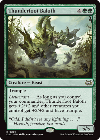 Thunderfoot Baloth (DSC-201)  - Duskmourn: House of Horror Commander