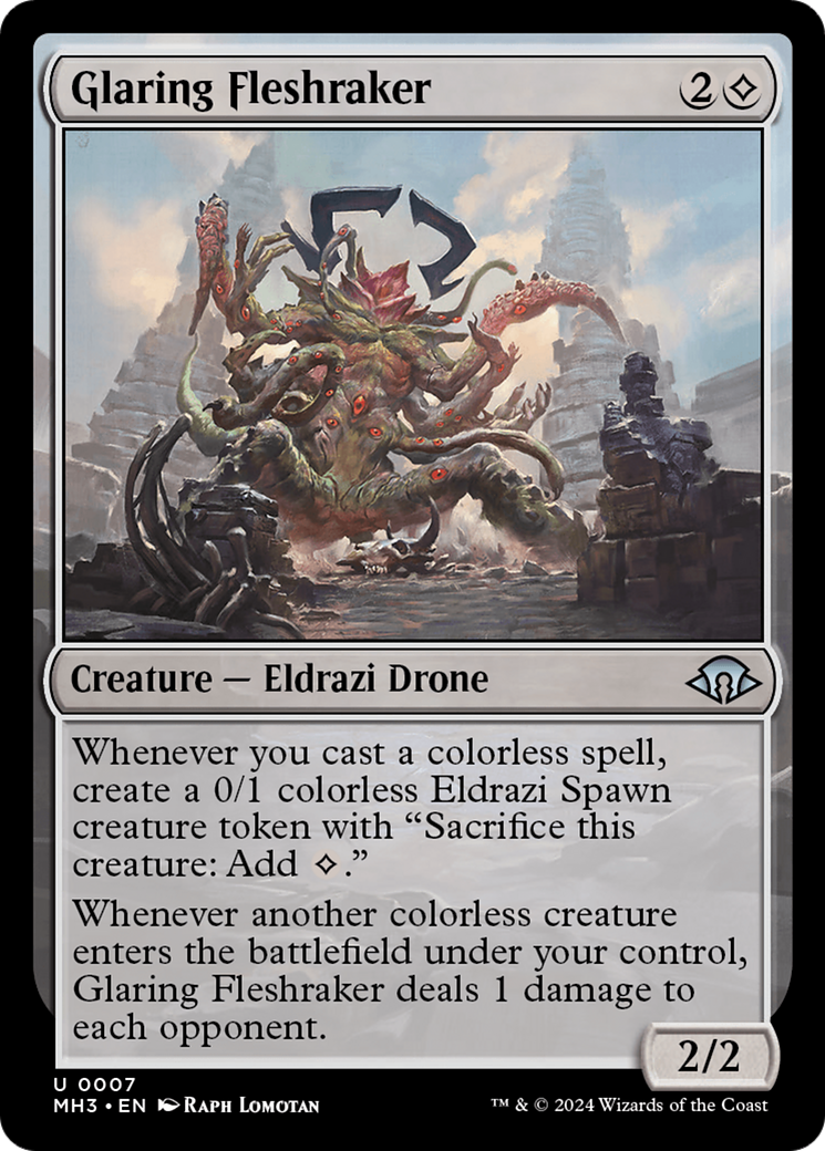 Glaring Fleshraker (MH3-007)  Foil - Modern Horizons 3