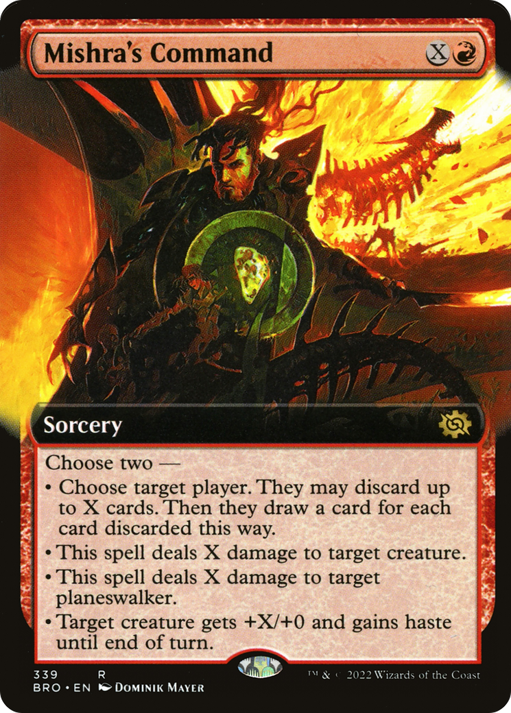 Mishra's Command (Extended Art) (BRO-339)  Foil - The Brothers' War: (Extended Art)