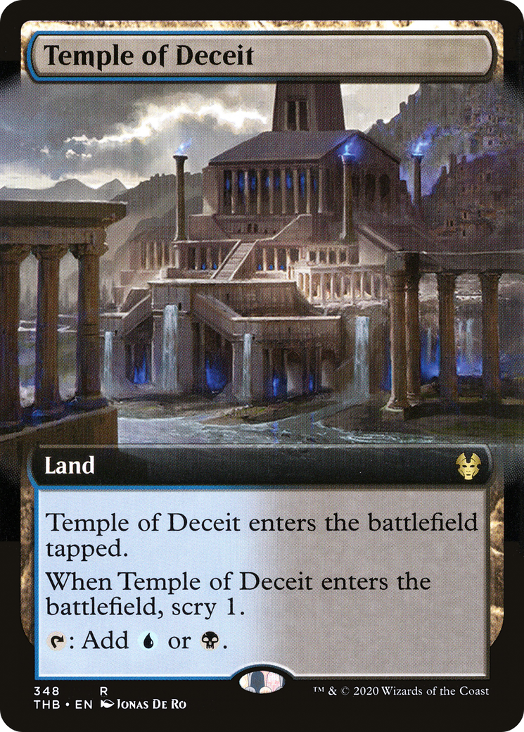 Temple of Deceit (Extended Art) (THB-348)  - Theros Beyond Death: (Extended Art)