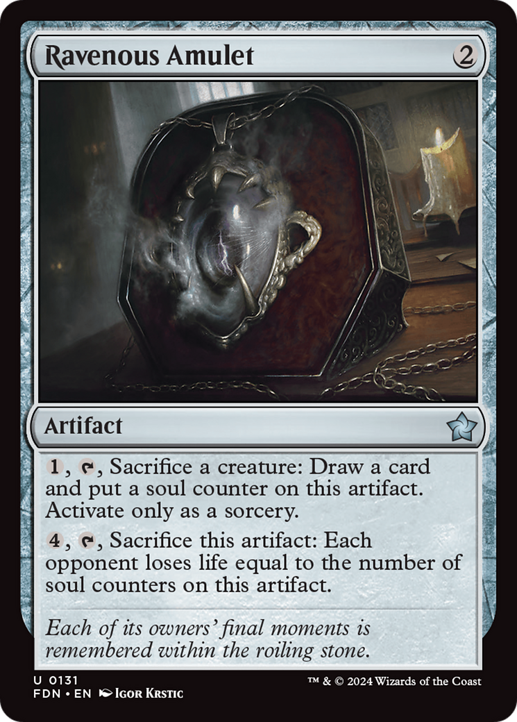 Ravenous Amulet (FDN-131)  - Foundations