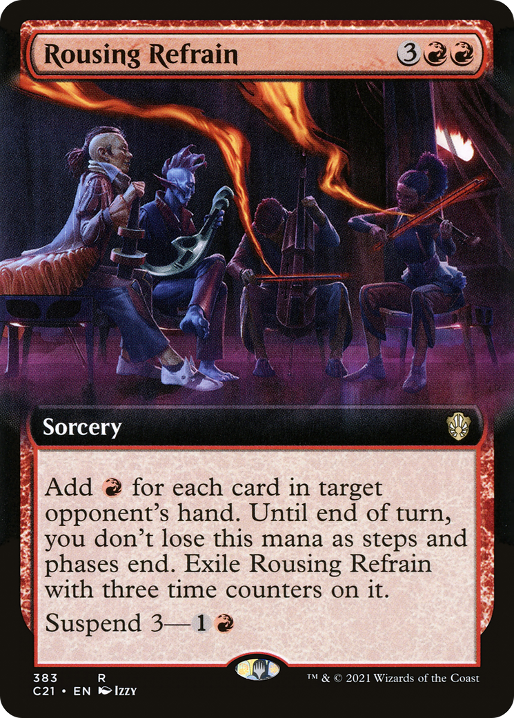 Rousing Refrain (Extended Art) (C21-383)  - Commander 2021: (Extended Art)