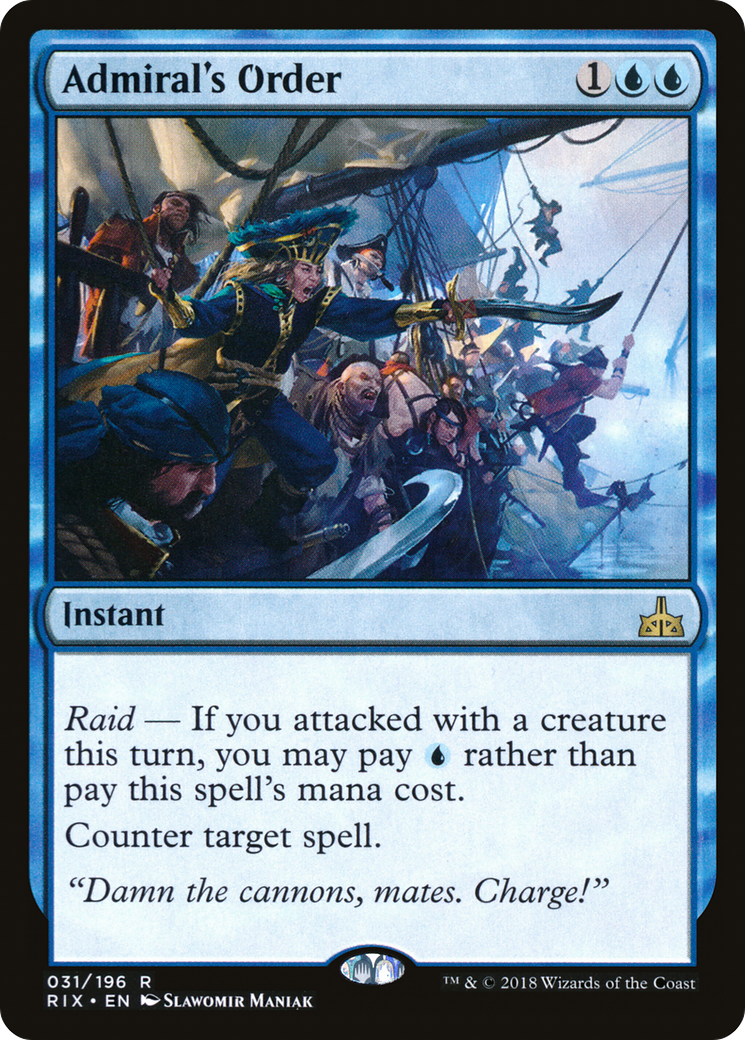 Admiral's Order (RIX-031)  Foil - Rivals of Ixalan