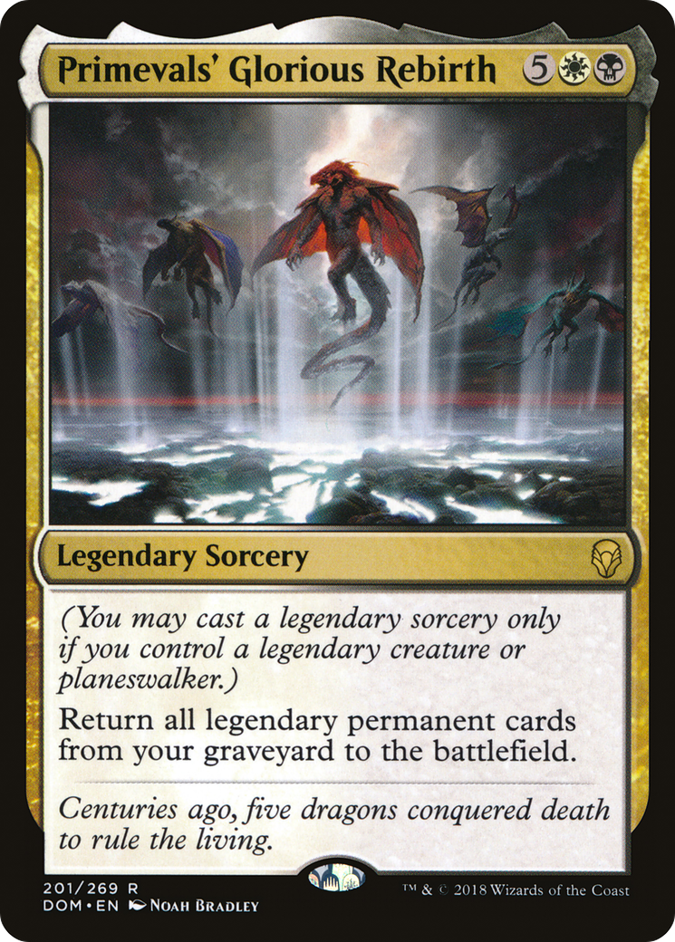 Primevals' Glorious Rebirth (DOM-201)  - Dominaria