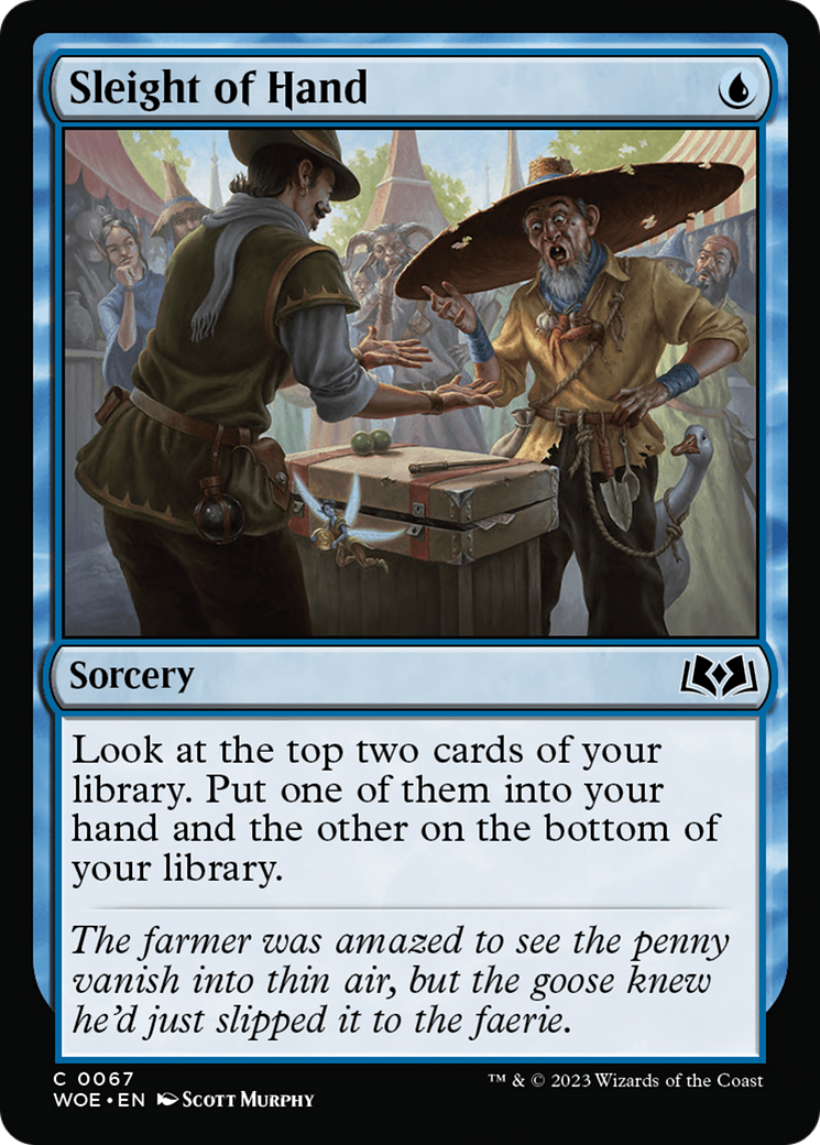 Sleight of Hand (WOE-067)  Foil - Wilds of Eldraine
