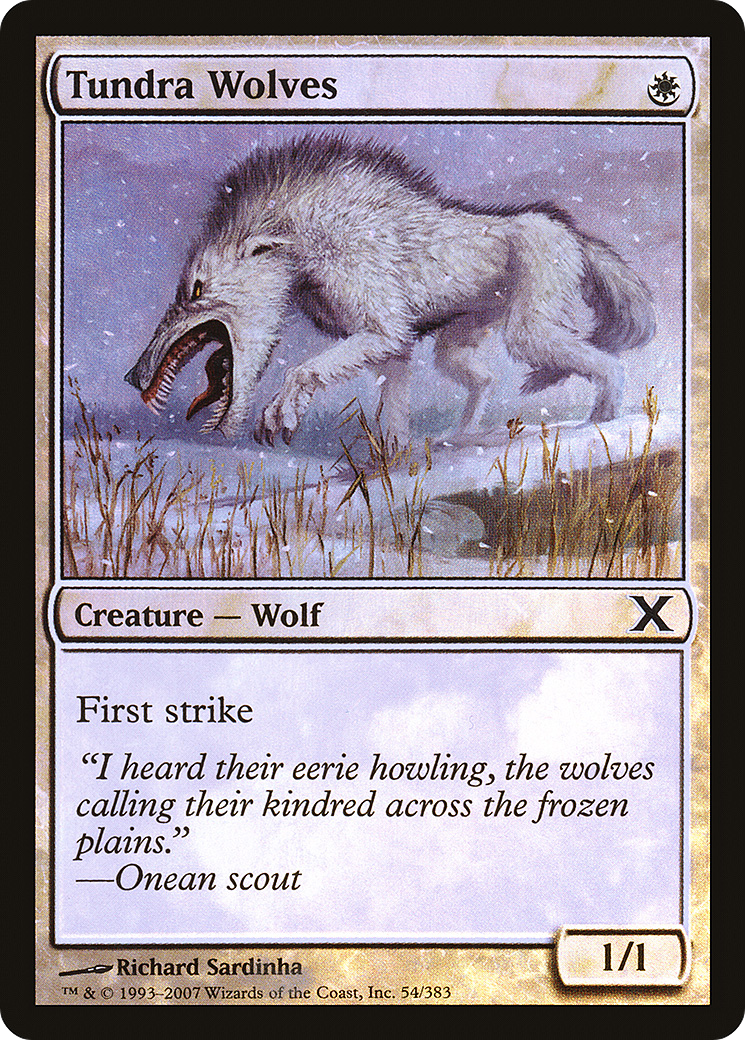 Tundra Wolves (10E-54★)  Foil - Tenth Edition