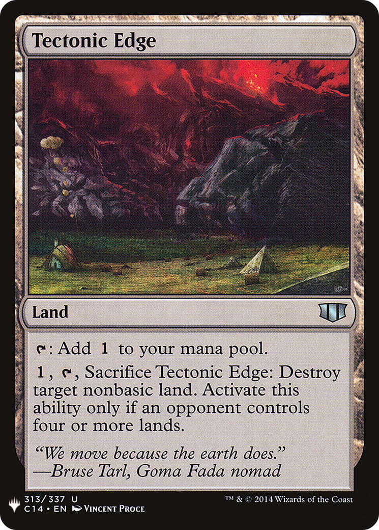 Tectonic Edge (LIST-C14-313)  - The List
