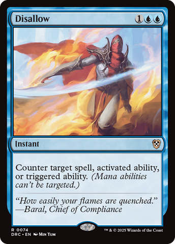Disallow (DRC-074)  - Commander: Aetherdrift