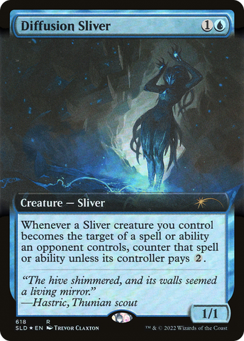Diffusion Sliver (Extended Art) (SLD-618)  Foil - Secret Lair Drop: (Extended Art)
