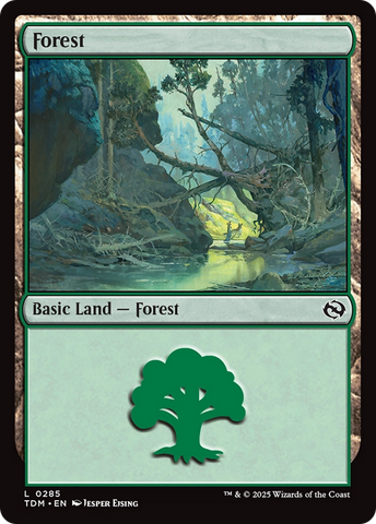 Forest (0285) (TDM-285)  Foil - Tarkir: Dragonstorm