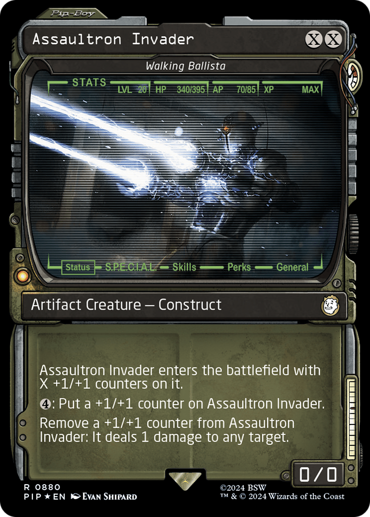 Assaultron Invader - Walking Ballista (Showcase) (Surge Foil) (PIP-880) - Fallout / Assaultron Invader: (Showcase) Foil