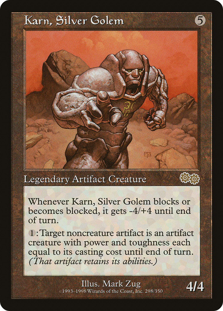 Karn, Silver Golem (USG-298)  - Urza's Saga