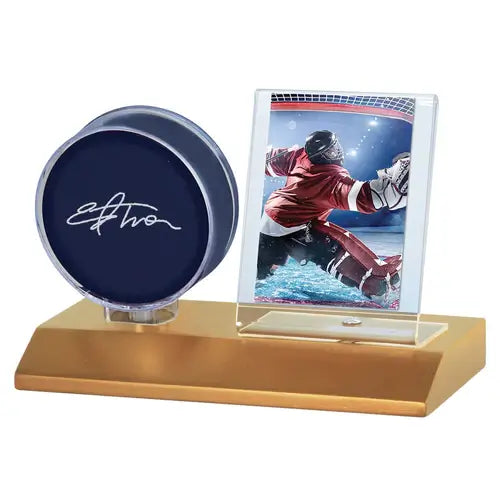 Ultra Pro Light Wood Base Puck & Card Flip Display