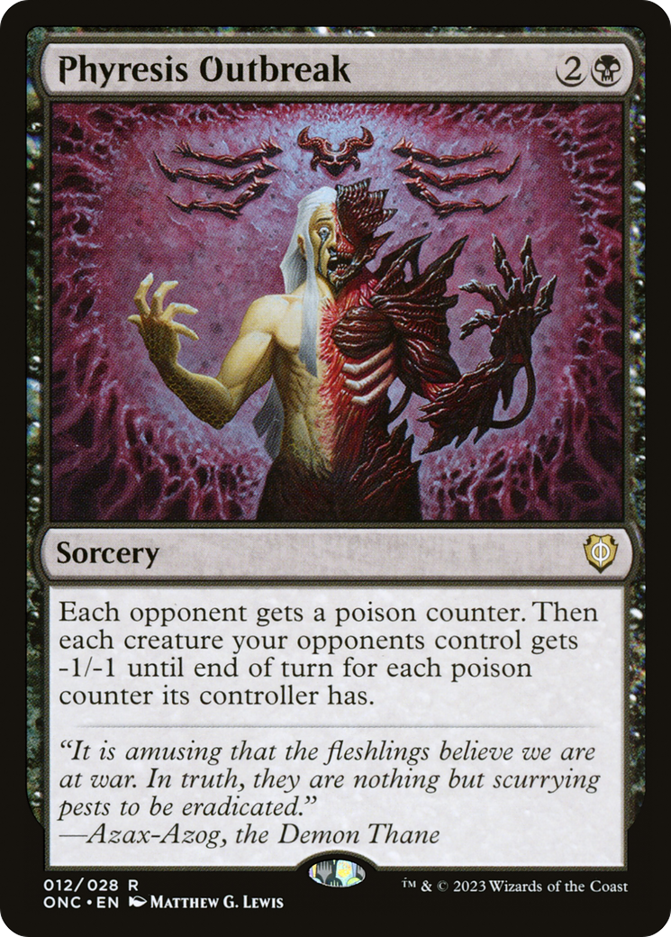 Phyresis Outbreak (ONC-012)  - Phyrexia: All Will Be One Commander