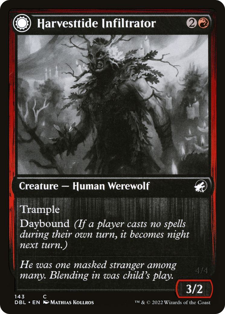 Harvesttide Infiltrator (DBL-143)  - Innistrad: Double Feature: (Double Faced Transform)
