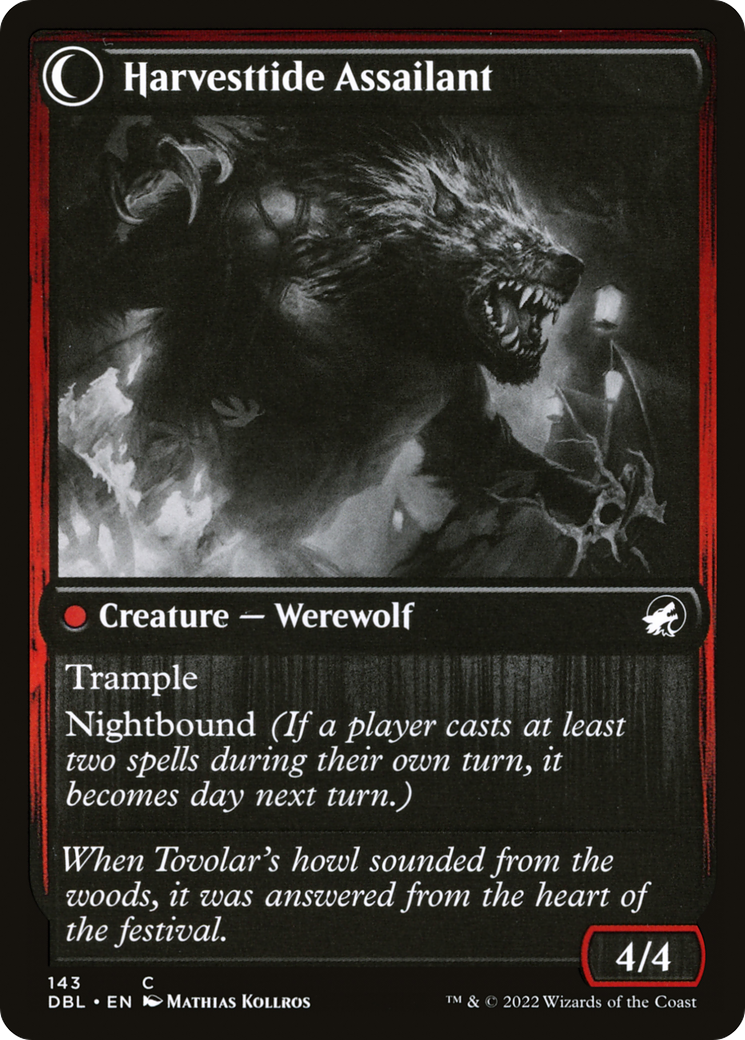 Harvesttide Infiltrator (DBL-143)  Foil - Innistrad: Double Feature: (Double Faced Transform)