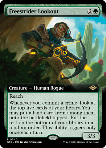 Freestrider Lookout (Extended Art) (OTJ-340)  - Outlaws of Thunder Junction: (Extended Art)