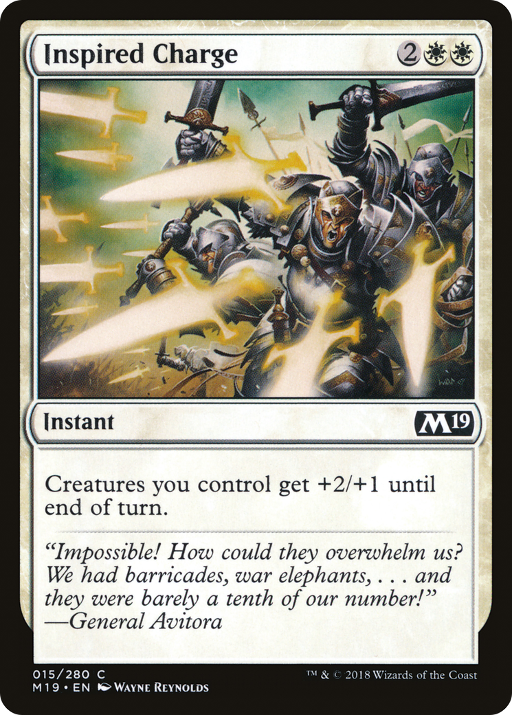 Inspired Charge (M19-015)  Foil - Core Set 2019