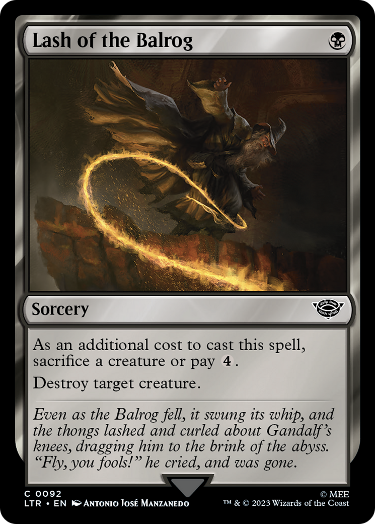 Lash of the Balrog (LTR-092) - The Lord of the Rings: Tales of Middle-earth Foil
