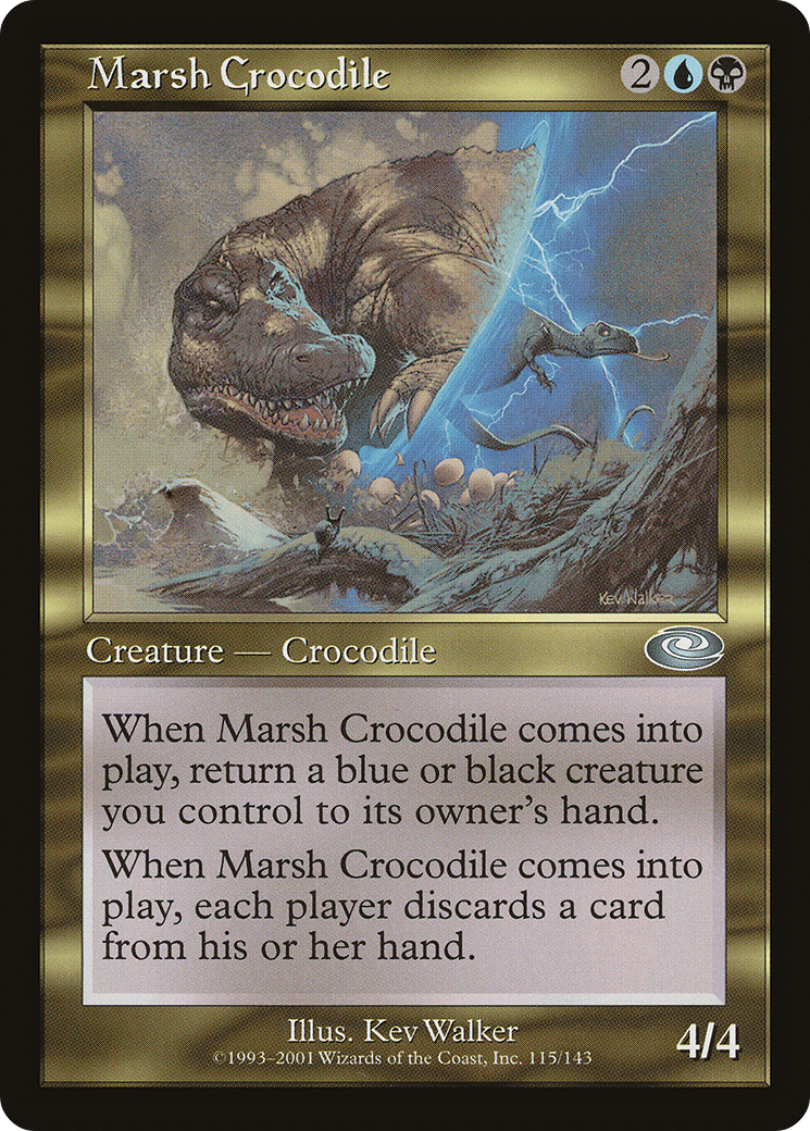 Marsh Crocodile (PLS-115)  Foil - Planeshift