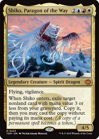 Shiko, Paragon of the Way (TDM-223)  - Tarkir: Dragonstorm