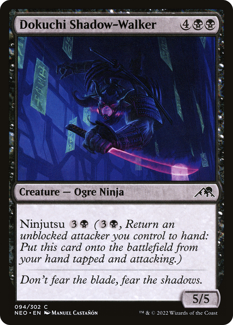 Dokuchi Shadow-Walker (NEO-094)  - Kamigawa: Neon Dynasty