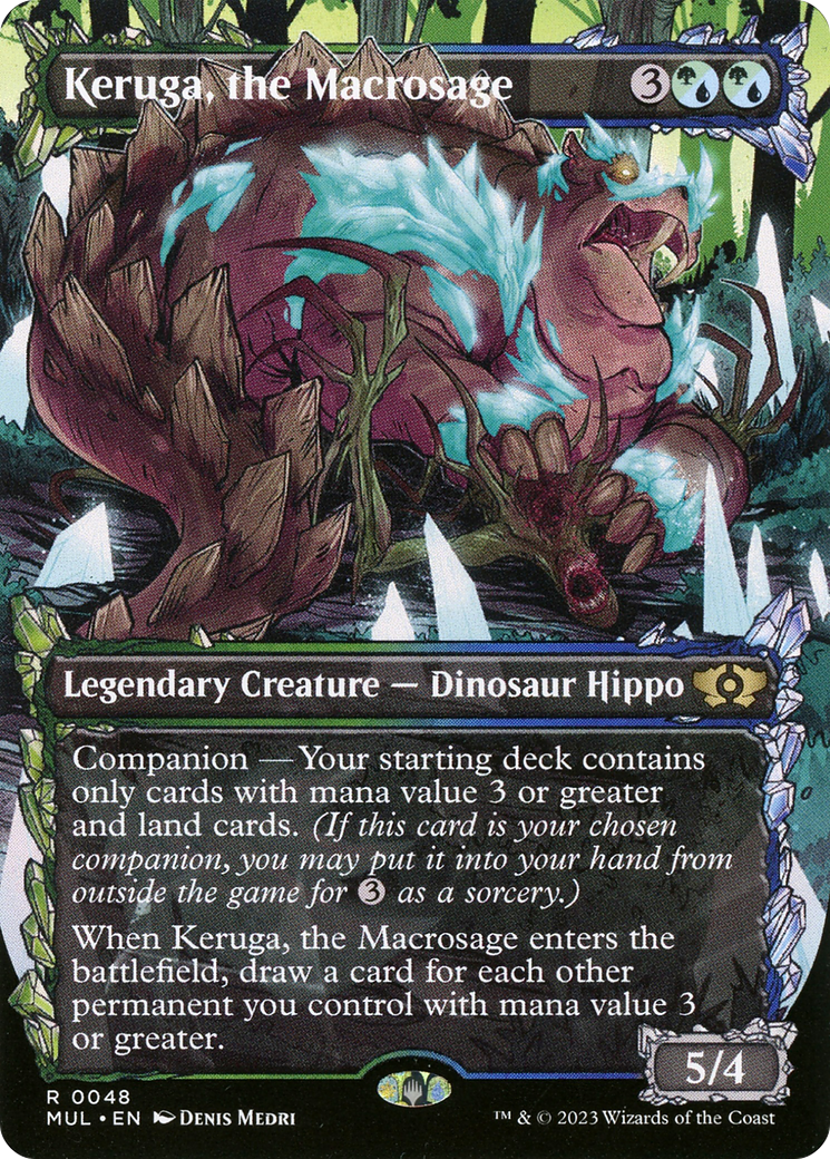 Keruga, the Macrosage (MUL-048)  - Multiverse Legends: (Showcase) (Borderless)