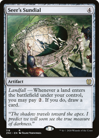 Seer's Sundial (ZNC-119)  - Zendikar Rising Commander