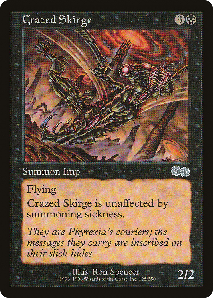 Crazed Skirge (USG-125)  - Urza's Saga